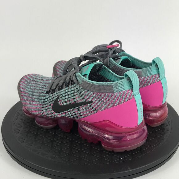 Nike Air VaporMax Flyknit 3 Gray/Pink Running Shoes CI7577-001 Women’s Size 6.5 - Picture 7 of 12